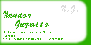 nandor guzmits business card